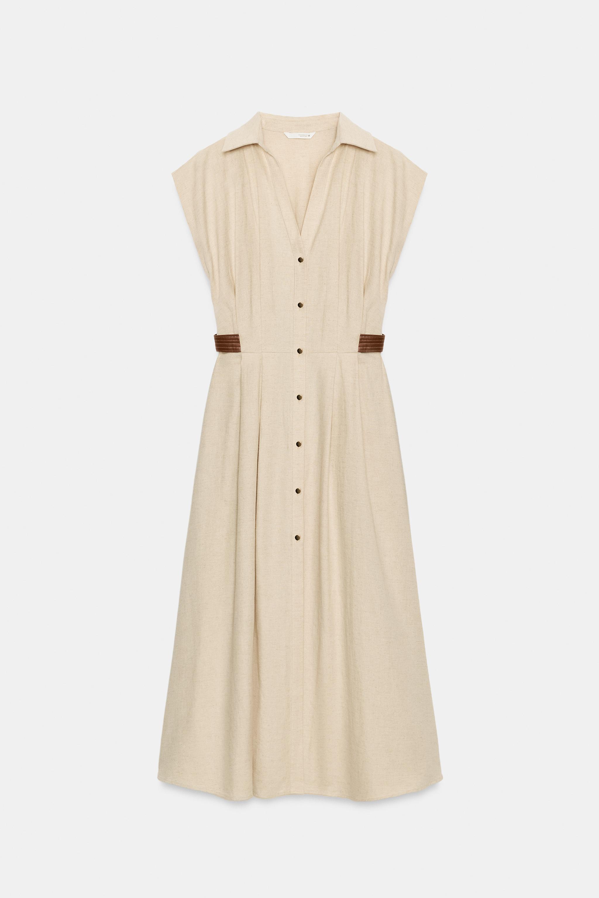 ROBE CHEMISE EN LIN